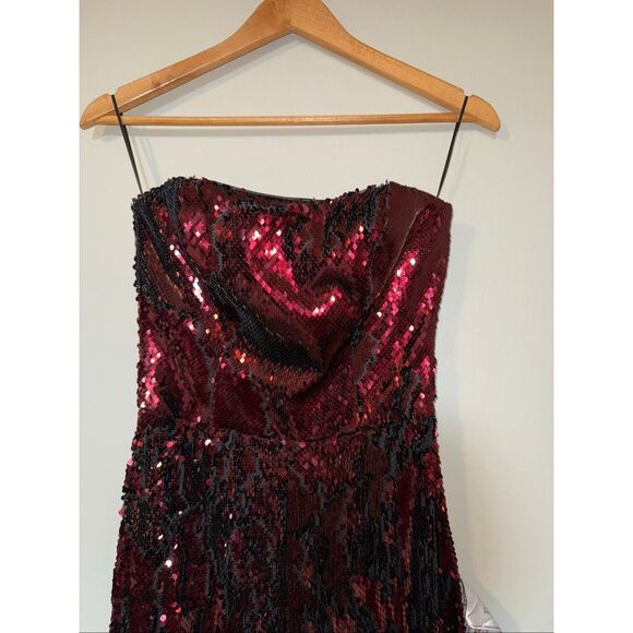 Dress The Population XXS Andy Strapless Sequin Jumpsuit Holiday Cocktail Party - Picture 7 of 16